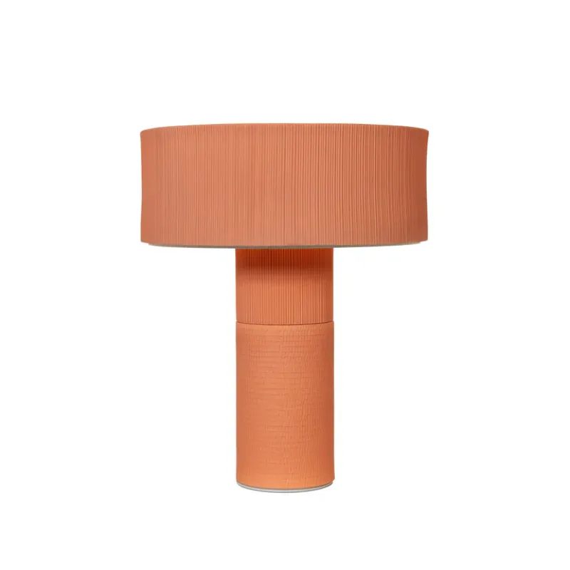 Textured Wide Shade Table Lamp | Terra