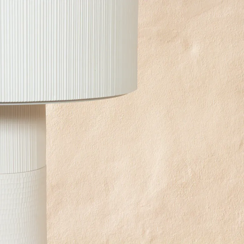 Textured Wide Shade Table Lamp | Terra