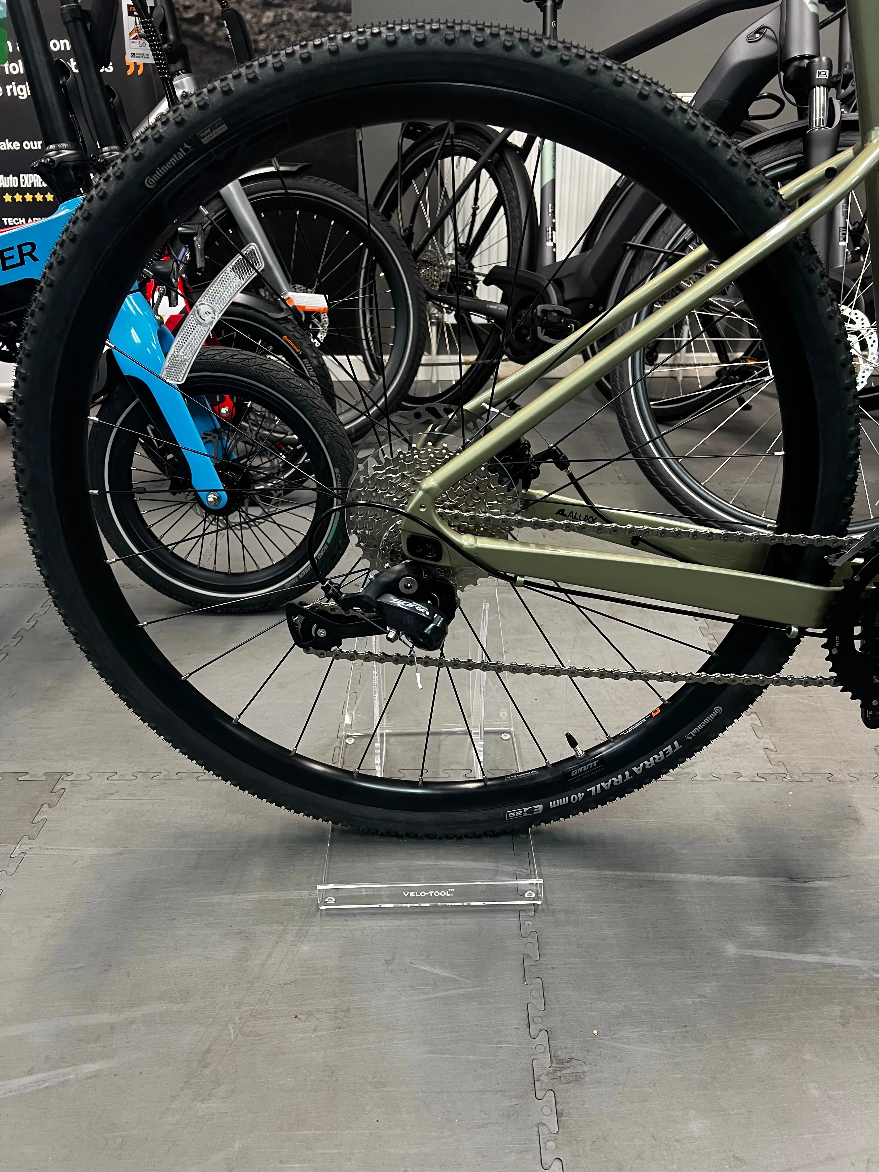 Transparent Bike Display Stand