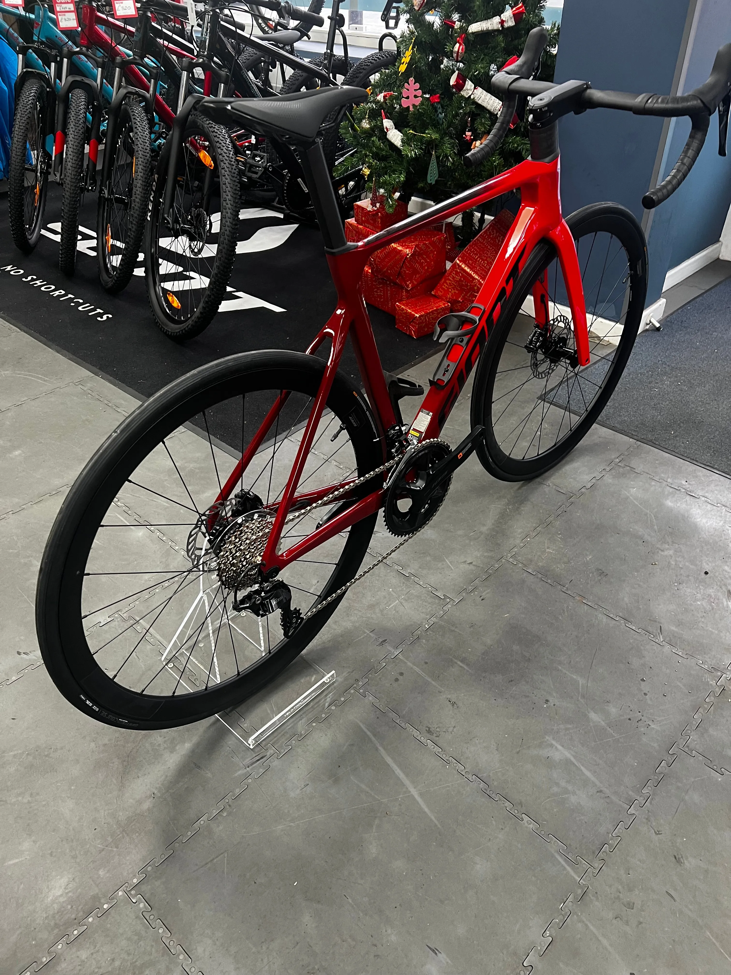 Transparent Bike Display Stand