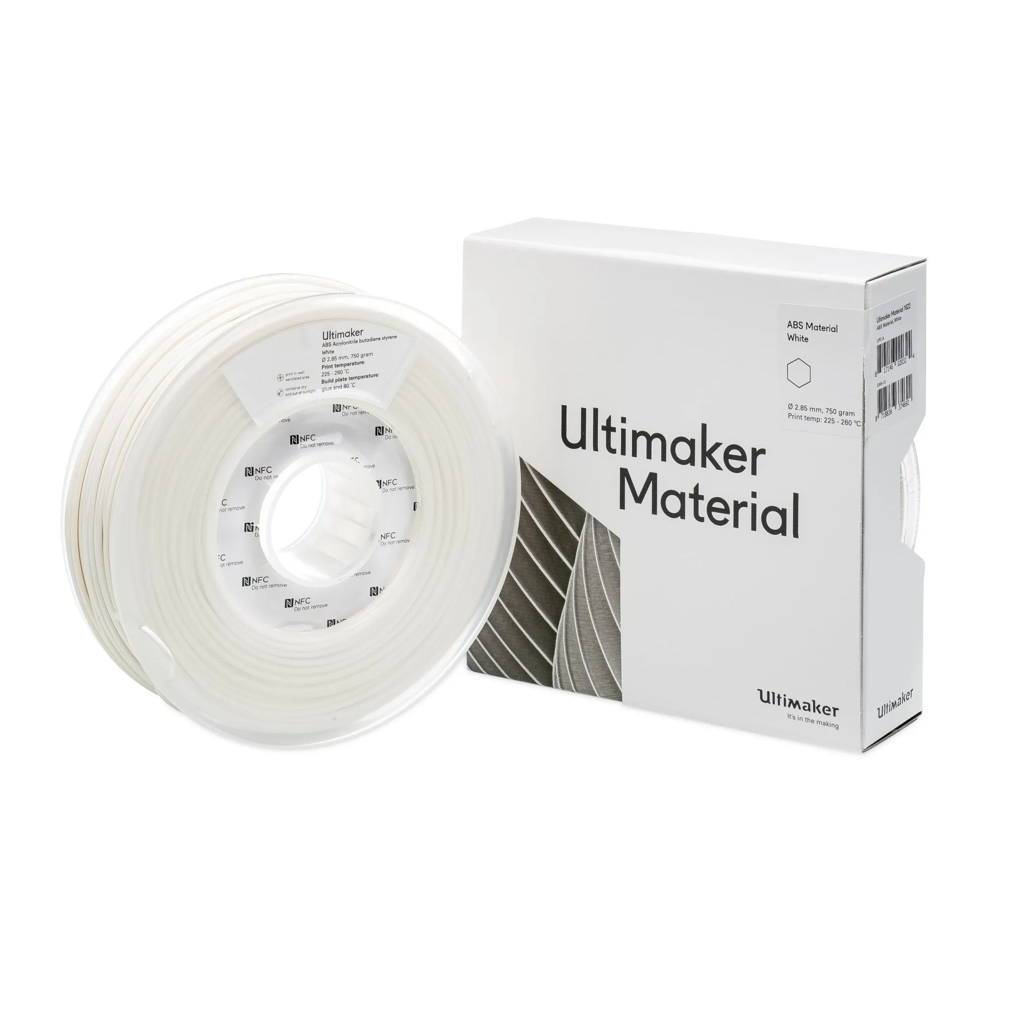 Ultimaker Filament - ABS White, 750g