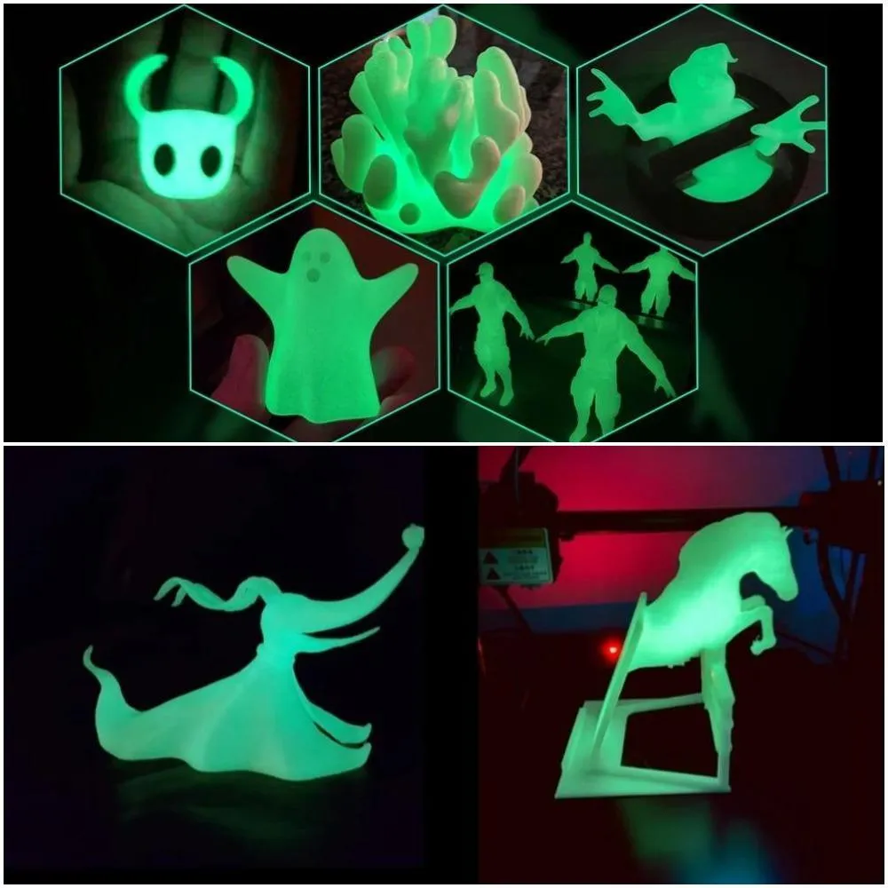 [US] ERYONE Glow in the Dark Filament: 1.75mm 1kg 3D Printer Luminous PLA Filament