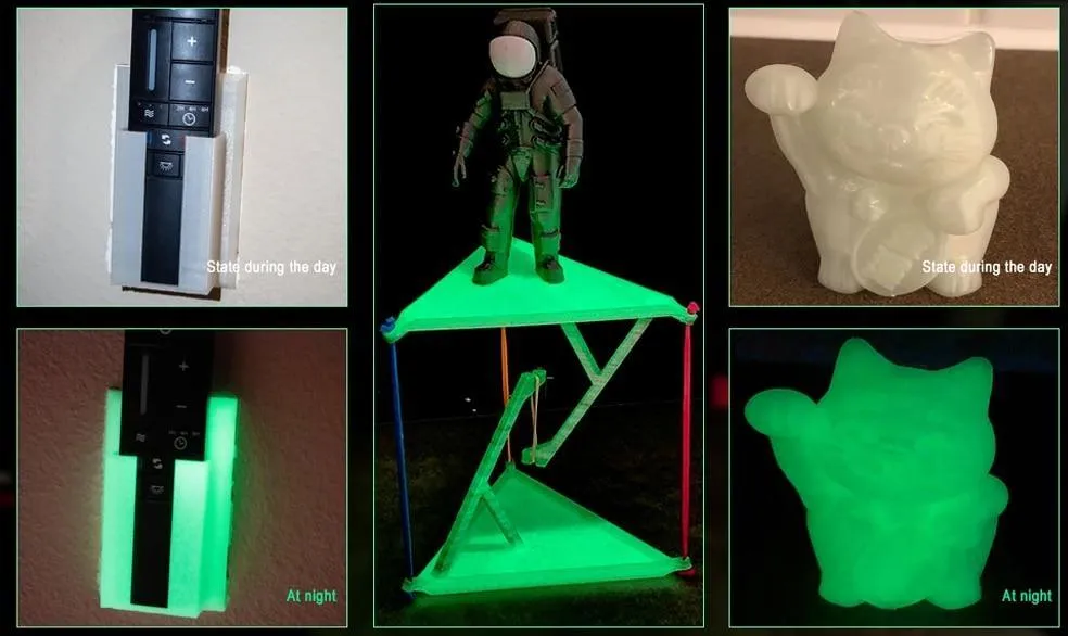 [US] ERYONE Glow in the Dark Filament: 1.75mm 1kg 3D Printer Luminous PLA Filament