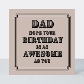 Vintage Icon Dad Birthday Card