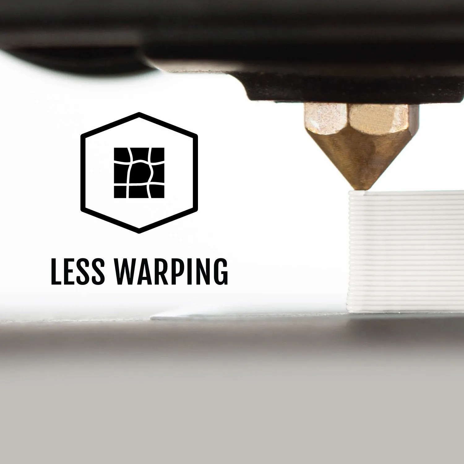 WHITE PLA FILAMENT - 1.75MM, 1KG SPOOL