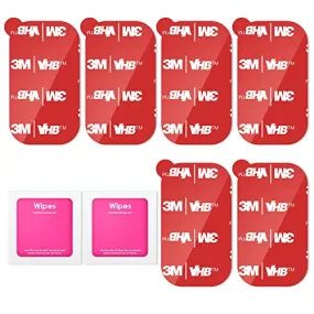 WixGear 3M [6 Pack] Sticky Adhesive Pads Replacement Mounting Tape, Dashboard Sticker Pads for Magnetic Phone Car Mount