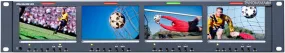 Wohler RM-2443W-2HD 2U HD-SDI & SD-SDI Color Video Monitor Dual Inputs