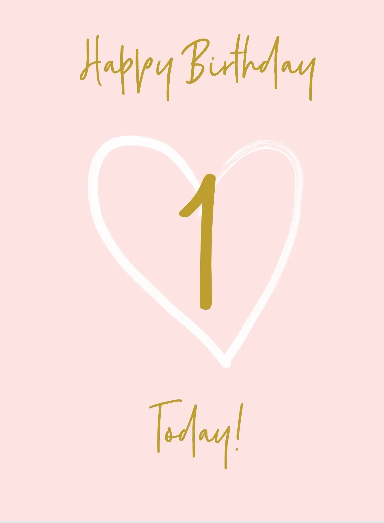Wonderful You Age 1 Card - Foil