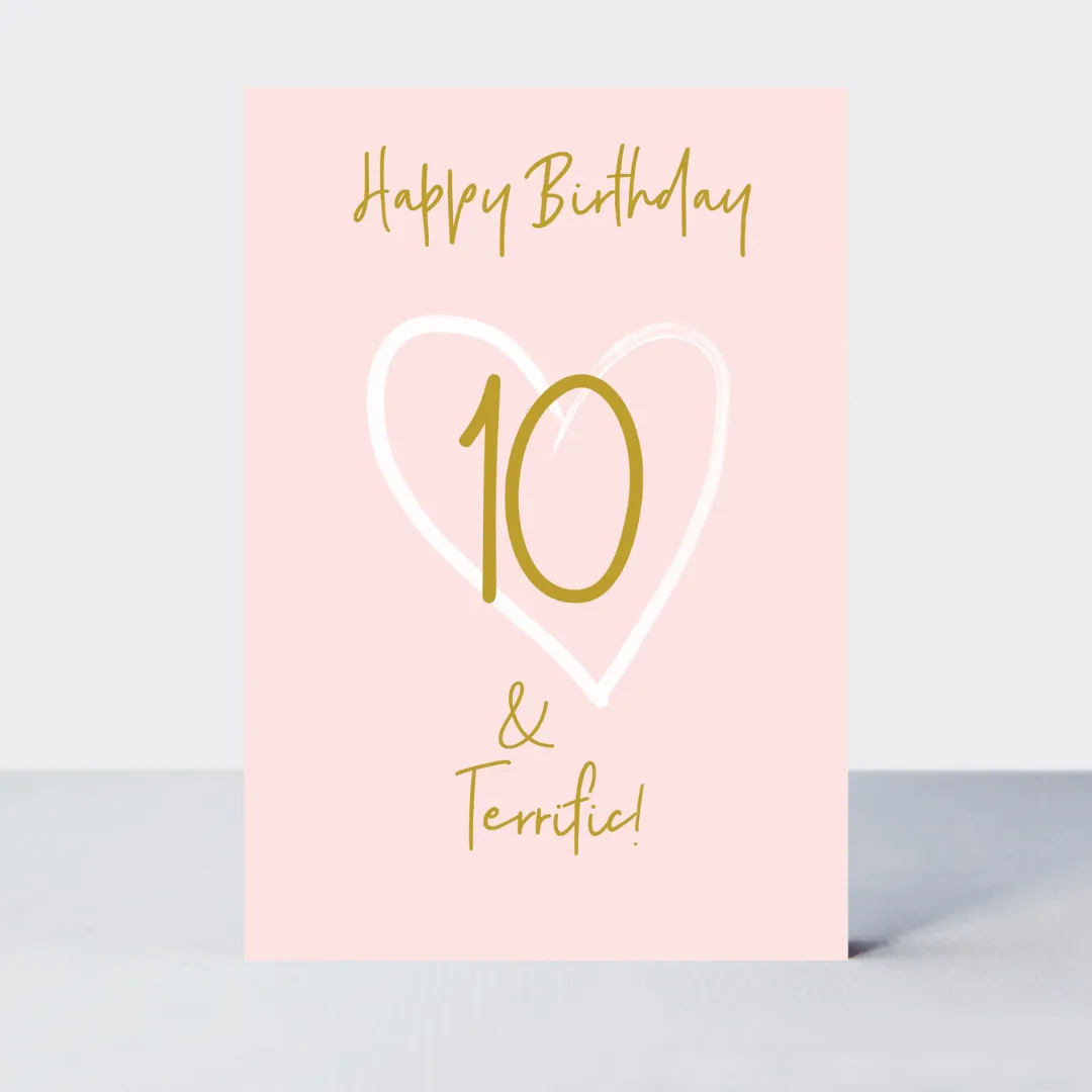 Wonderful You Age 10 Card - Foil