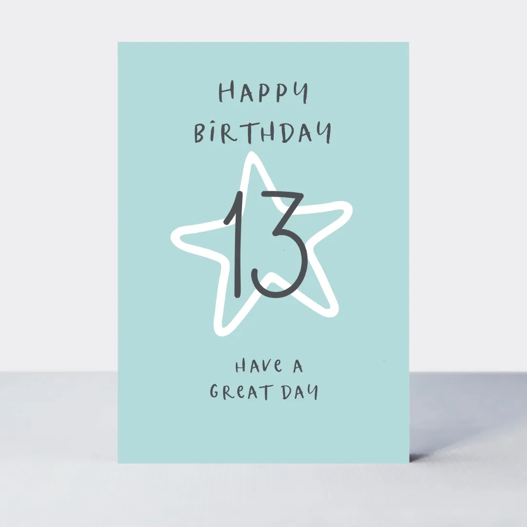 Wonderful You Age 13 Card