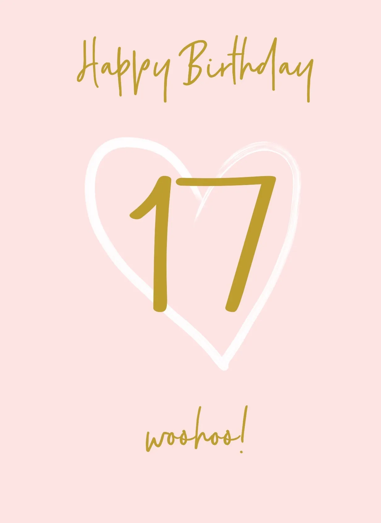 Wonderful You Age 17 Card - Foil