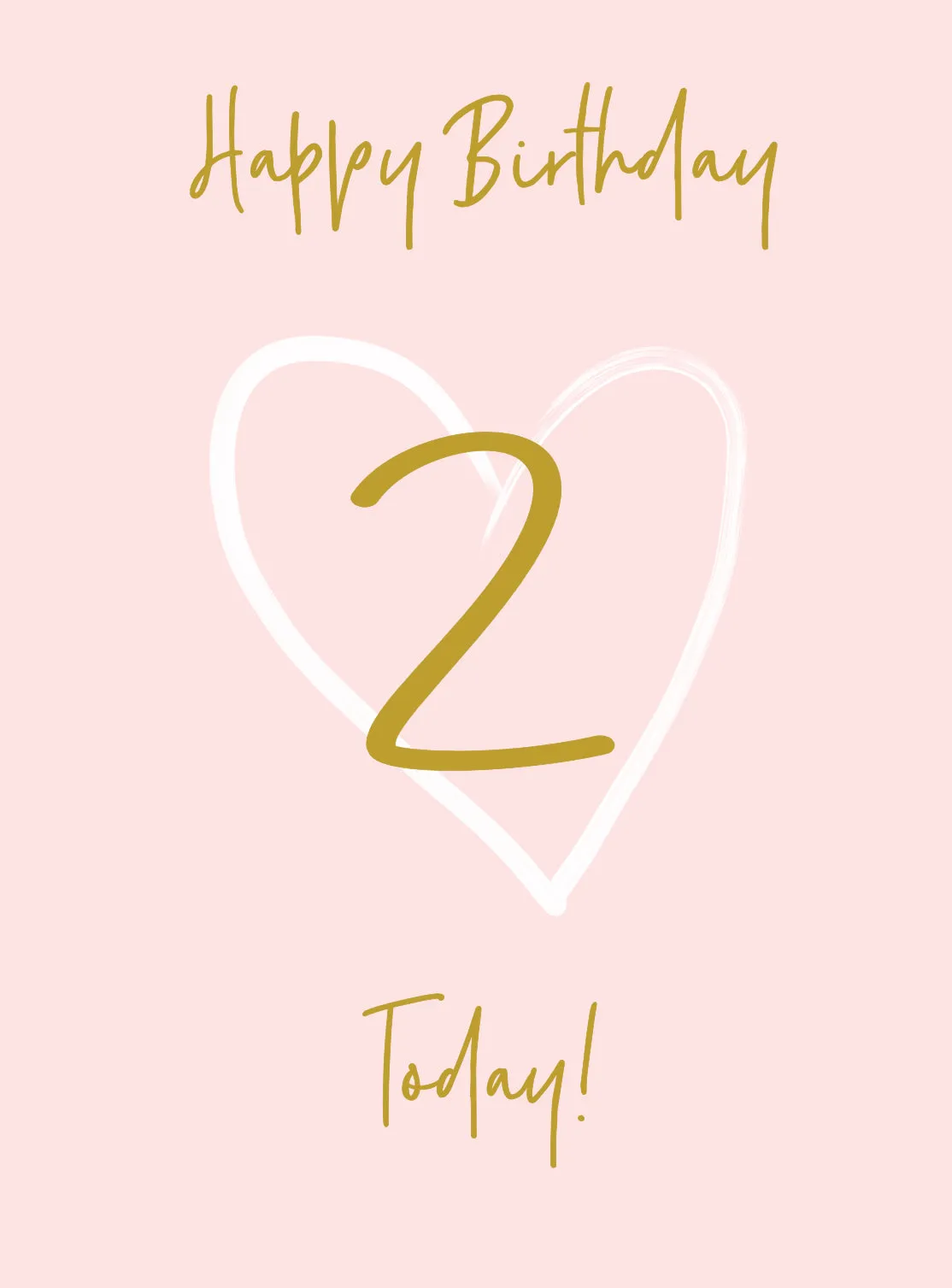 Wonderful You Age 2 Card - Foil