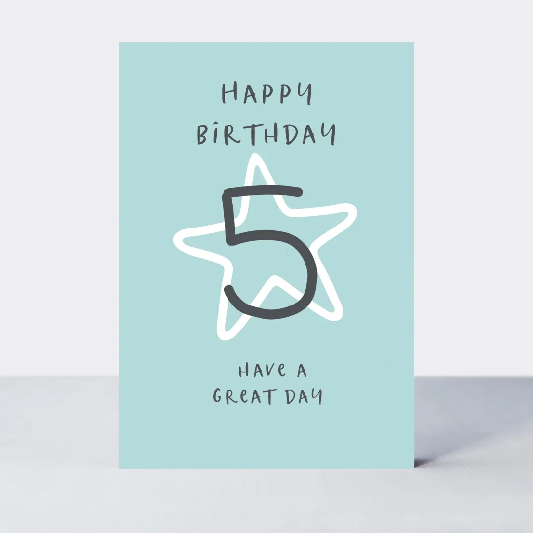 Wonderful You Age 5 Card