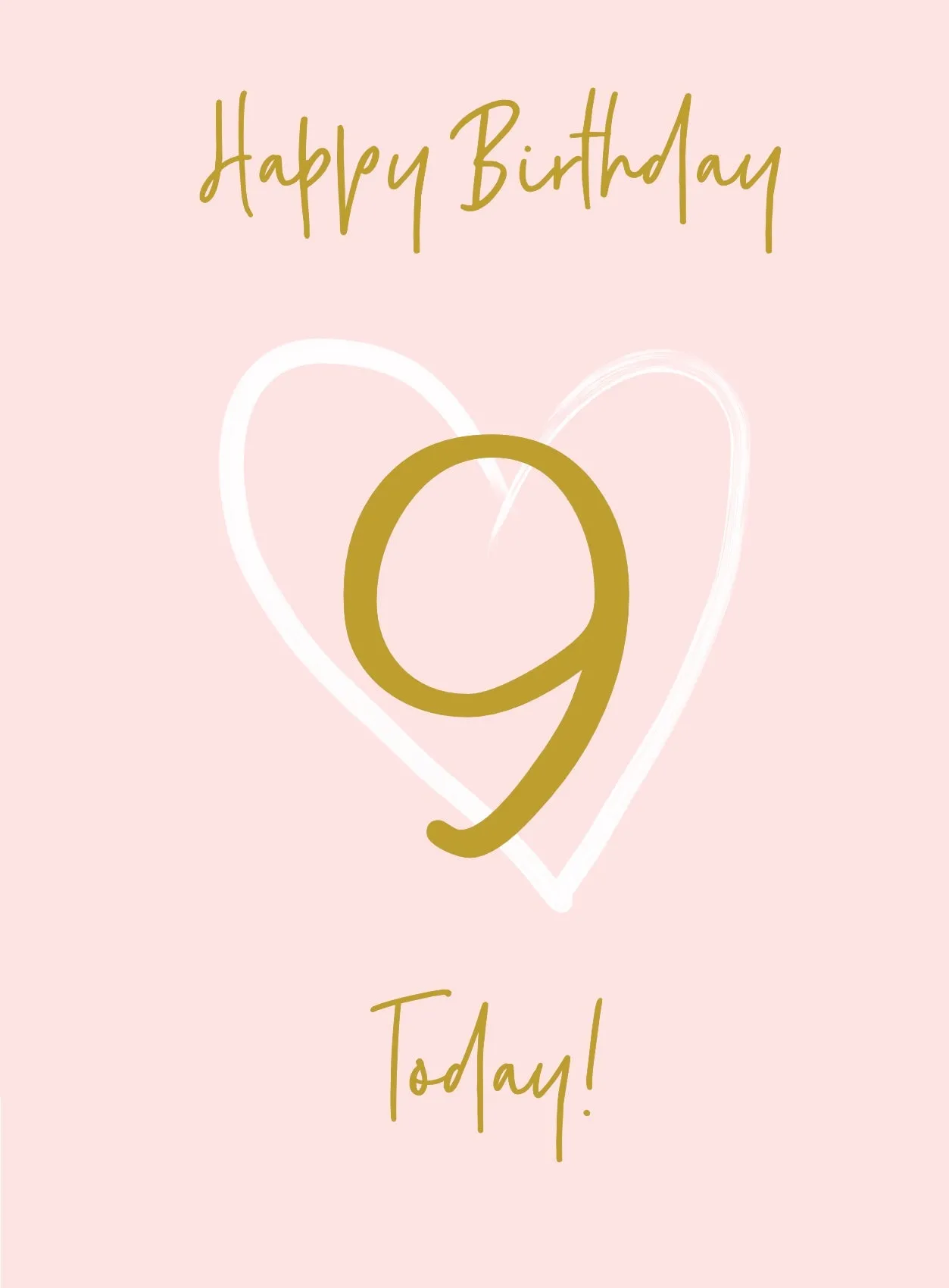 Wonderful You Age 9 Card - Foil