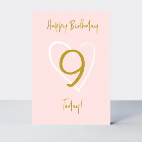Wonderful You Age 9 Card - Foil