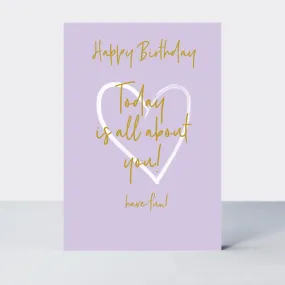 Wonderful You All About You Birthday Card - Foil
