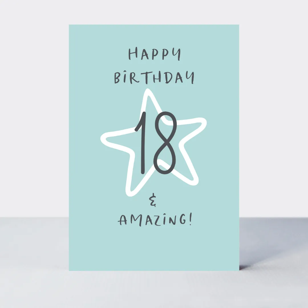 Wonderful You Blue Age 18 Card