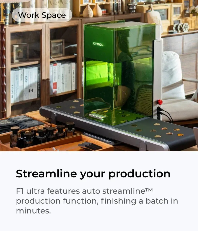 XTool F1 Ultra   Conveyor