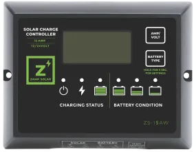 Zamp Solar 15 Amp 5-Stage PWM Charge Controller